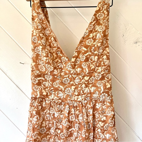 Rhythm Highland Paisley mini dress in Oak - Picture 4 of 10